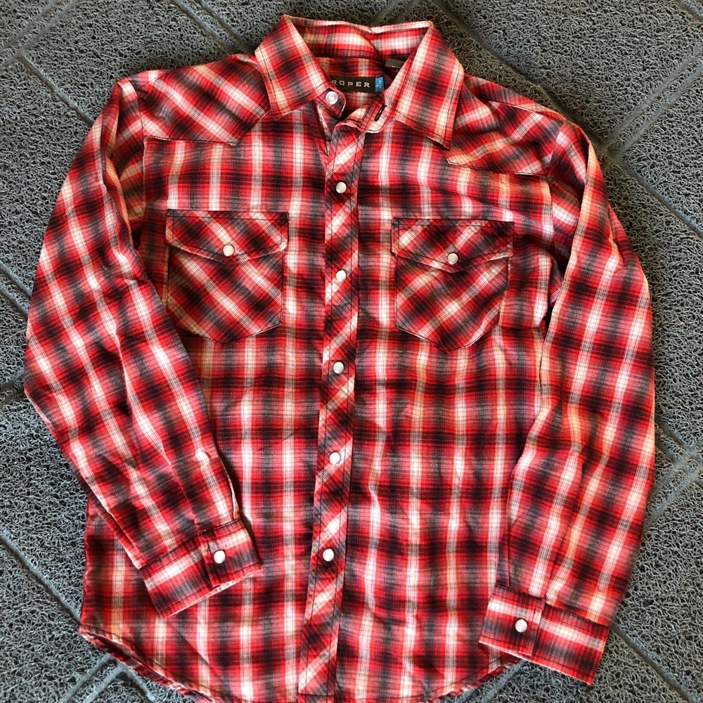 Boys size large Roper button up